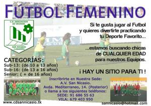 Cartel Captación Femenino 09/10