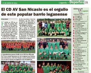Artículo Periódico Al Cabo de la Calle