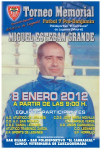 Cartel Memorial Miguel Esteban Grande