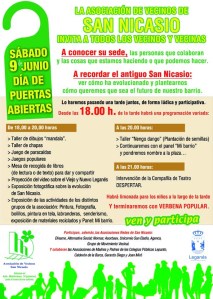 Cartel Día de Puertas Abiertas 2012