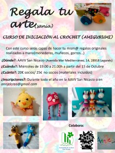 Cartel Curso de Ganchillo San Nicasio