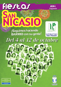 Portada Programa de Fiestas de San Nicasio 2014 - Leganes Madrid