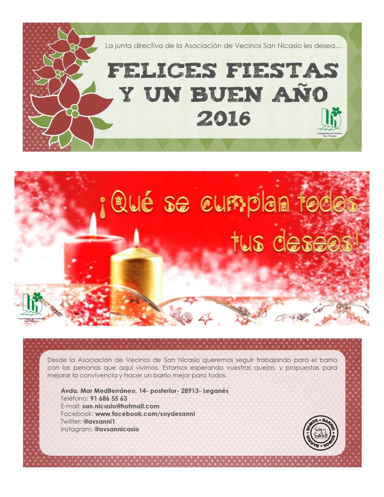 Felicitación de Navidad CDAV San Nicasio de Leganés - Madrid