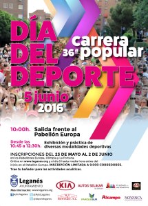 Carrera Popular y Día del Deporte de Leganés -2016