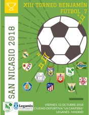 Cartel XIII Torneo Benjamín de Fútbol 7 San Nicasio 2018_final